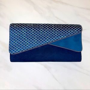 Ruby Shoo blue clutch purse
